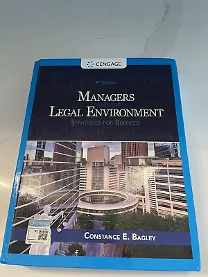 Managers And The Legal Environment: - Hardback Bagley Constance E. - Like New • $35