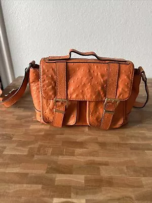 Michael Kors Purse Orange Ostrich Skin • $55