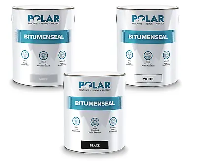 £159.99 • Buy Polar Bitumen Roof Sealant Paint – Instant Waterproofing Repair - 5kg / 20kg