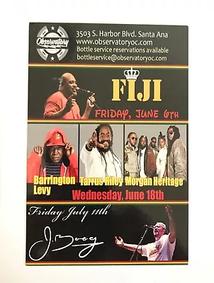 Barrington Levy Taurus Riley Morgan Heritage Fiji J Boog Handbill Observatory OC • $4.99