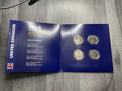 2018 Beatrix Potter 50 Pence Coins 50p Coin Set Complete Mint Change Checker • £20