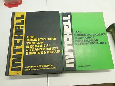 Mitchell Mechanical Parts-Labor Estimating Guide Domestic Trucks 1981 CAR TUNEUP • $9.40