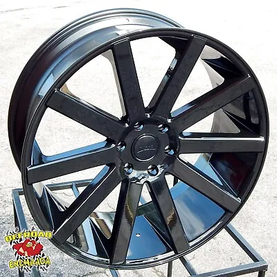 One (1) 22x9.5  6x5.5 Black DUB Shot Calla Wheel Rim Chevy GMC Ram S219229584+20 • $452