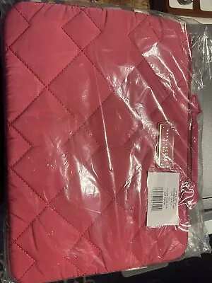 Marc Jacobs 13  Messenger Bag Laptop Sleeve Diamond Quilted Peony Pink New $185 • $135