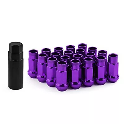 20 Muteki SR48 Super Tuner Lug Nuts With Key PURPLE 12x1.25 32905L Acorn Seat • $50.99