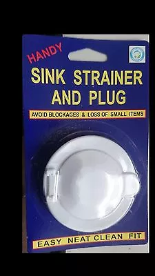 Sink Strainer & Plug For Kitchen And Laundry White 1 PC Plastic 40-50mm   • $5.99