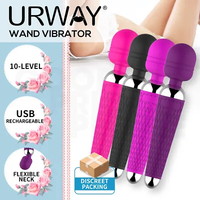 $23.99 • Buy Urway Wand Vibrator Rechargeable Dildo Clit Stimulator Female Adult Sex Toys