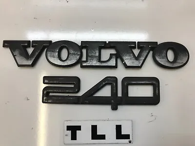 1986-1992 Volvo 240 Emblem Logo Symbol Badge Trunk Lid Rear OEM Letters • $24.99