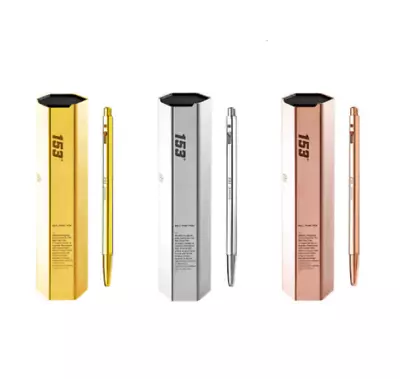 Monami - 153 Gold High Quality Ballpens Black Ink Ball Point Pen 0.7mm • $47.99