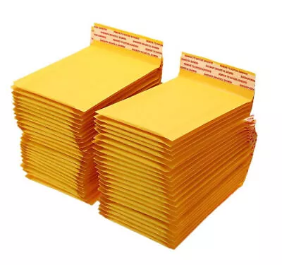 50 Pack #0 6.5x10 Inch Kraft Bubble Envelopes Padded Seal Shipping Bag Mailers • $15.29