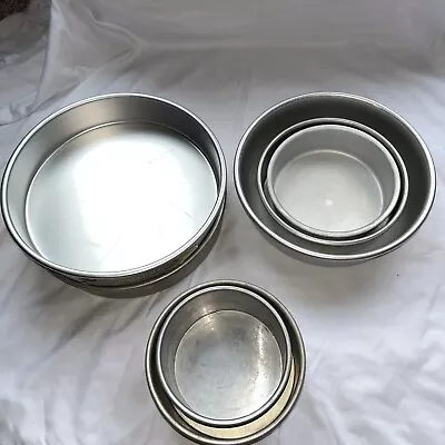 Wilton Round Cake Pans: 2-10” 9” 7” 6” 6x3” 5x3” • $10