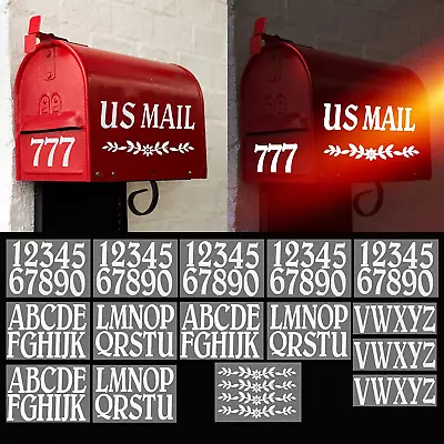 132 Pcs 2  Reflective Mailbox Numbers Letters Stickers For OutsideNumbers And L • $20.33