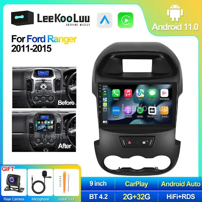 9  Android 11 Stereo Radio GPS Head Unit For 2011-2015 Ford Ranger Carplay 2+32G • $199.99