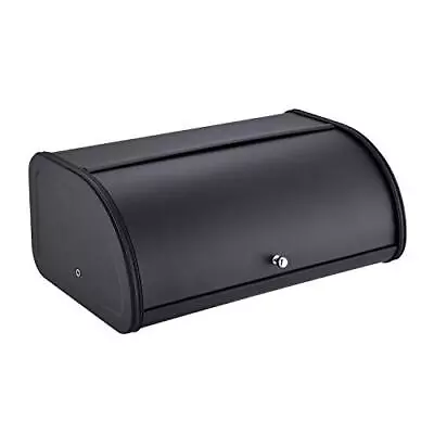 Stainless Steel Bread Box With Roll Up Lid For Easy Kitchen Counter Storage... • $45.32