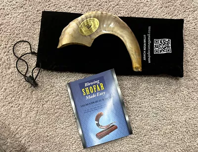 Shofar Ram Horn With Bag & Book Kosher Judaica Mega Mall - Made In Israel • $39.99