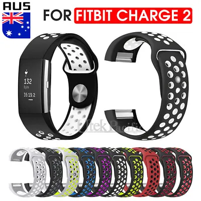 $6.95 • Buy Sports Watch Band Strap For Fitbit Charge 2 Silicone Bracelet Smart Wristbands