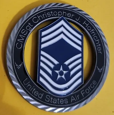 Challenge Coin U.S. Air Force Chief Master Sergeant Christopher J. Hofrichter • $18