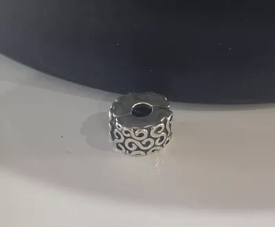 $54 • Buy ~ RETIRED Genuine Authentic Pandora Serpentine Silver Fixed Clip Charm 790338