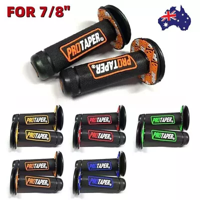 7/8  Motorcycle Pro Taper Hand Grips Handle Bar For Pit Dirt Bike ATV Off-Road • $13.39