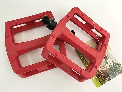 Odyssey Bmx Grandstand Plastic  Pedals - Red - Bmx Bike - Tom Dugan • £17.95