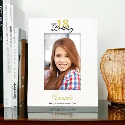 Personalised 18th Birthday Photo Frame Portrait With Name And Sentiment C58-131 • £13.99