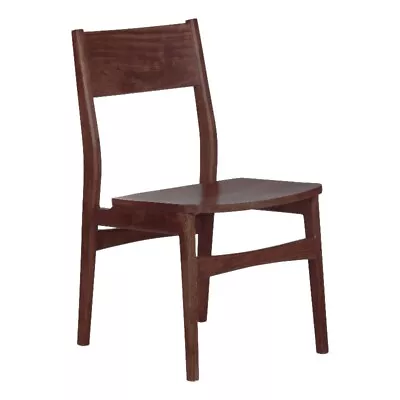 Pemberly Row Contemporary Solid Acacia Wood Dining Chair In Brown • $249.78