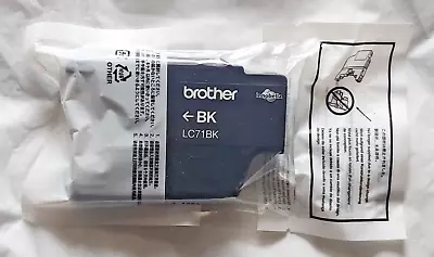 BRAND NEW / SEALED Genuine OEM Brother LC71BK Black Ink Cartridge • $10.95