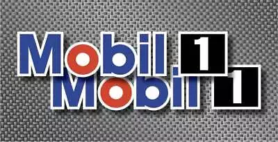 2x Mobil 1 Oil 9.75  Decal Sticker Pegatina ATV Racing Bike Drag Truck Drift RZR • $8.75