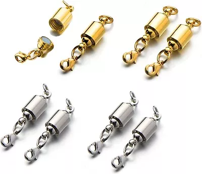 Zpsolution Screw Magnetic Clasps For Necklaces Safety Magnetic Locking Jewelry • $20.89