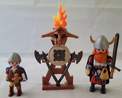 £4.99 • Buy Playmobil 9209 Vikings With Shield - 100% Complete