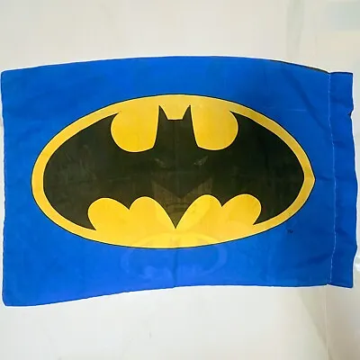 Vintage 1999 Batman Pillow Case DC Comics Emblem Signal Mask • $22.99