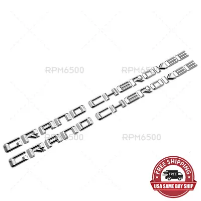 2pcs 14-16 OEM Grand Cherokee Altitude Emblems Nameplate Jeep Badges Chrome • $32.99