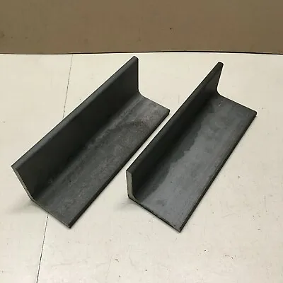 2 Pcs. 3 Inch X 3 1/2 Inch X 3/8 Thick X 10 Inches Steel Angle Iron. • $18.95