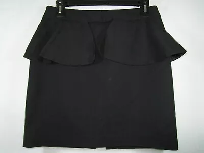 -- Women's Forever 21 Size M Black Peplum Pencil Skirt Career/ Church / Party • $12.96