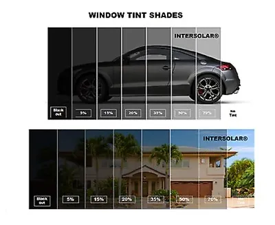 Window Film Tint 2 Ply 36 X100 FT 5%15%20% 35% 50% Intersolar® Auto Residential • $138.99