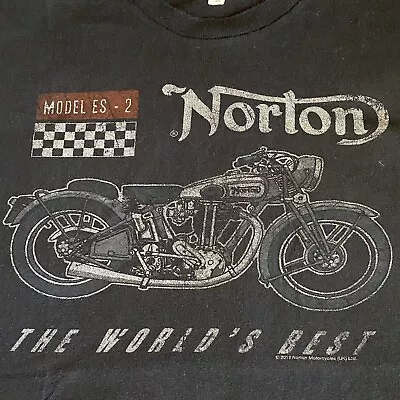 NORTON Motorcycles Model ES-2 Licensed T-Shirt 2012. 2XL (NV) Preowned • $29.95