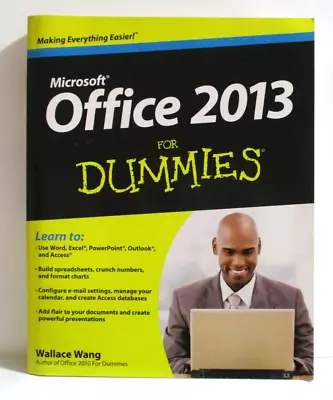 Office 2013 For Dummies Microsoft Wallace Wang • $14