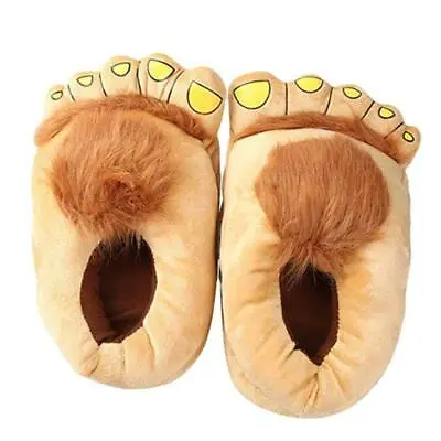 £13.87 • Buy Men's Big Feet Furry Monster Adventure Slippers Comfortable Novelty Warm Winter