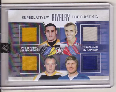 13-14 ITG Cheevers Esposito Ed Giacomin Hadfield /19 Jersey Superlative 2013 • $48.59