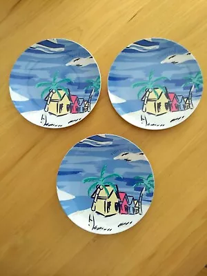 SOLD OUT~VINEYARD VINES TARGET~ Island Scene Set Of 3 Melamine Plates~NWT • $15.09