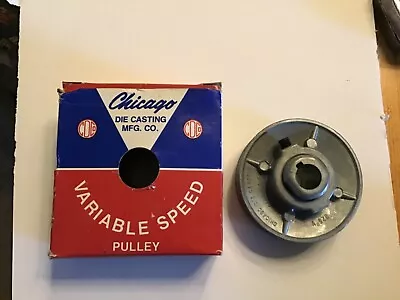 Chicago Die Casting 325Vp 5/8” Bore Variable Speed Pulley Belt A Diameter 3-1/4  • $12