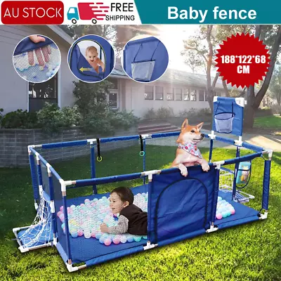 Baby Playpen Safety Gate Kids Interactive Activity Center Fence Game Play Yard • $39.69