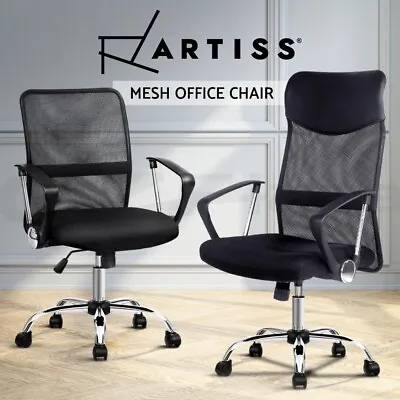$94.95 • Buy Artiss Gaming Office Chair Computer Chairs Mesh Back Foam Seat Black Work Study