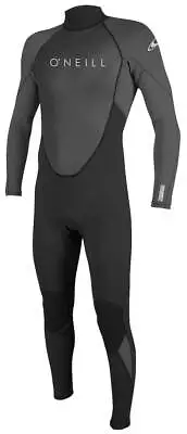 O'Neill Men's Reactor II 3/2mm Back Zip Full Wetsuit - Black / Graphite - New • $144.95