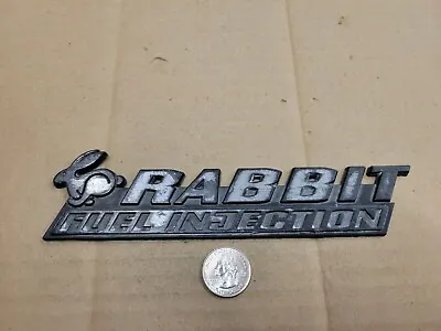 Volkswagen VW OEM Rabbit Fuel Injection Rear Emblem Badge Logo 155 853 687 A • $39.99