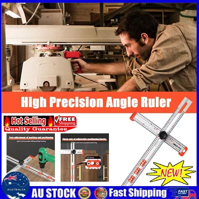 60CM High Precision Angle Ruler Woodworking Scribe Drawing Marking Gauge-Tool GV • $33.44