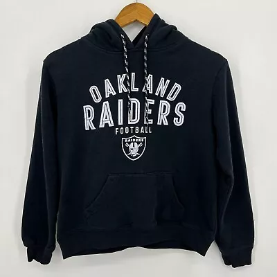 NFL Team Apparel Hoodie Women's S Black Oakland Raiders Football Pullover Logo • $19.95