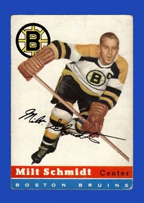1954-55 Topps Set-Break # 60 Milt Schmidt LOW GRADE *GMCARDS* • $8.95
