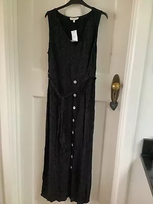 Next Dotty Button Front Maxi Beach Dress Sz 12 Bnwt • £12.99