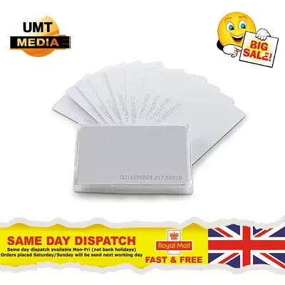 £2.95 • Buy 10/20/50/100 RFID Cards 125khz Proximity ID Access Control EM4100 TK4100 T5577